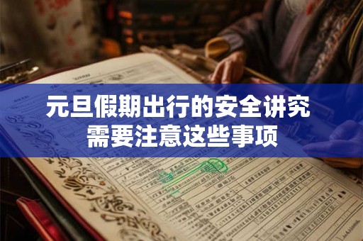 元旦假期出行的安全讲究 需要注意这些事项
