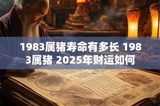 1983属猪寿命有多长 1983属猪 2025年财运如何 1983属猪寿命有多长 1983属猪 2025年财运如何