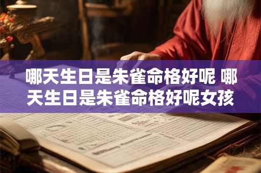 哪天生日是朱雀命格好呢 哪天生日是朱雀命格好呢女孩