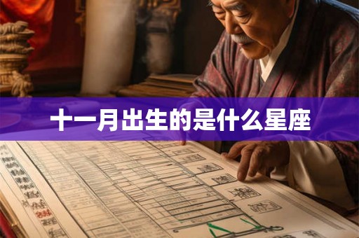 十一月出生的是什么星座