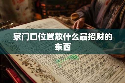 家门口位置放什么最招财的东西 家门口位置放什么最招财的东西