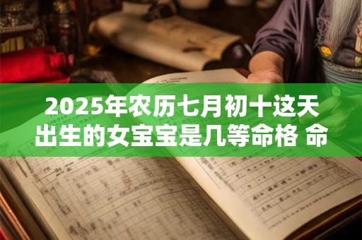 2025年农历七月初十这天出生的女宝宝是几等命格 命理详解 2025年农历七月初十这天出生的女宝宝是几等命格 命理详解