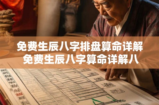 免费生辰八字排盘算命详解 免费生辰八字算命详解八字算命怎么样 免费生辰八字排盘算命详解 免费生辰八字算命详解八字算命怎么样