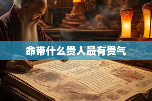 命带什么贵人最有贵气 命带什么贵人最有贵气