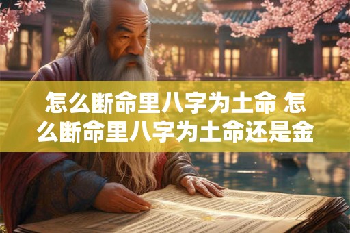 怎么断命里八字为土命 怎么断命里八字为土命还是金命