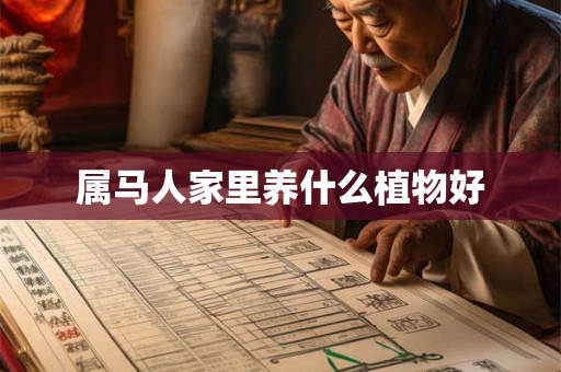 属马人家里养什么植物好