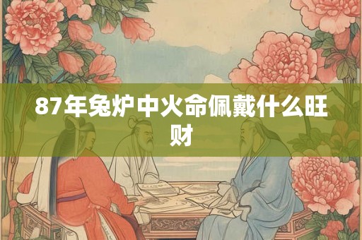 87年兔炉中火命佩戴什么旺财 87年兔炉中火命佩戴什么旺财