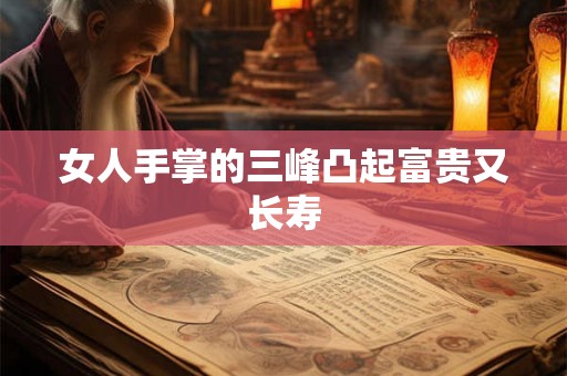 女人手掌的三峰凸起富贵又长寿