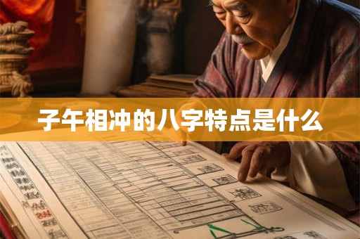 子午相冲的八字特点是什么