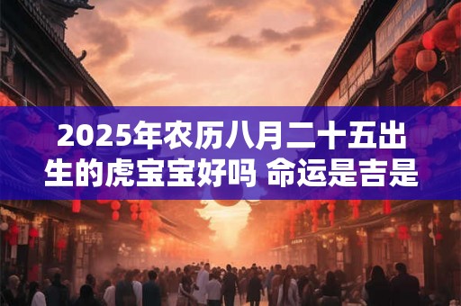 2025年农历八月二十五出生的虎宝宝好吗 命运是吉是凶 2025年农历八月二十五出生的虎宝宝好吗 命运是吉是凶