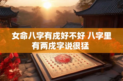 女命八字有戌好不好 八字里有两戌字说很猛 女命八字有戌好不好 八字里有两戌字说很猛