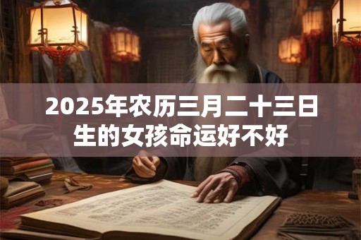 2025年农历三月二十三日生的女孩命运好不好 2025年农历三月二十三日生的女孩命运好不好