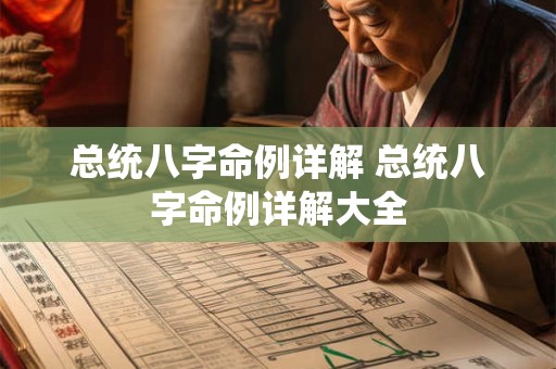 总统八字命例详解 总统八字命例详解大全 总统八字命例详解 总统八字命例详解大全
