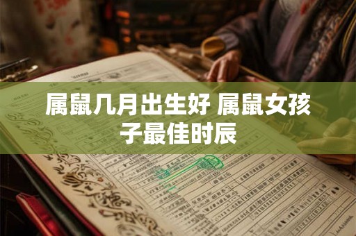 属鼠几月出生好 属鼠女孩子最佳时辰 属鼠几月出生好 属鼠女孩子最佳时辰