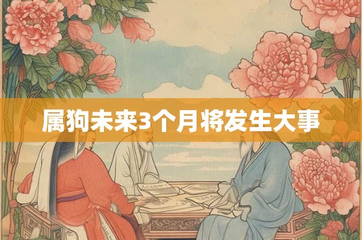 属狗未来3个月将发生大事 属狗未来3个月将发生大事