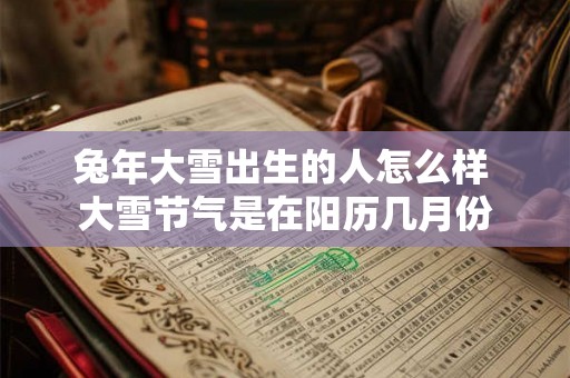 兔年大雪出生的人怎么样 大雪节气是在阳历几月份