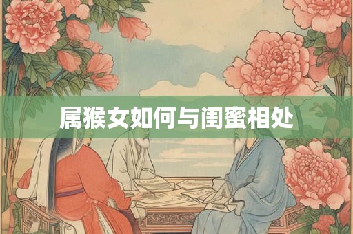 属猴女如何与闺蜜相处 属猴女如何与闺蜜相处