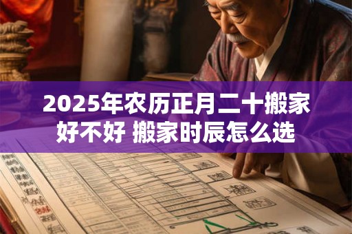 2025年农历正月二十搬家好不好 搬家时辰怎么选 2025年农历正月二十搬家好不好 搬家时辰怎么选