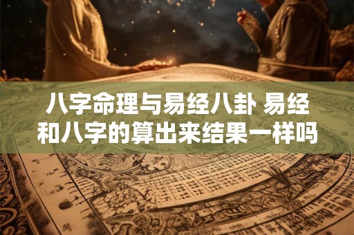 八字命理与易经八卦 易经和八字的算出来结果一样吗