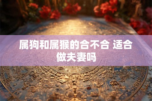 属狗和属猴的合不合 适合做夫妻吗 属狗和属猴的合不合 适合做夫妻吗