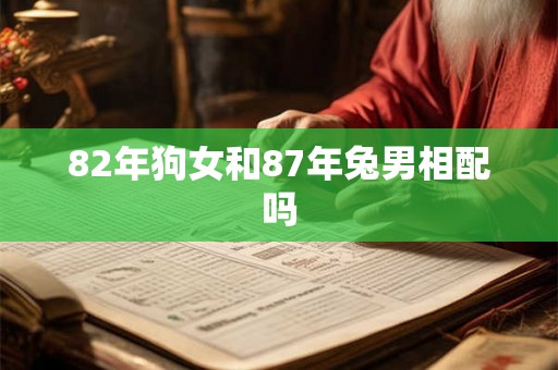 82年狗女和87年兔男相配吗 82年狗女和87年兔男相配吗