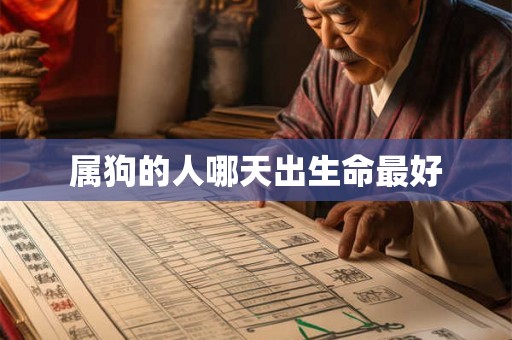 属狗的人哪天出生命最好 属狗的人哪天出生命最好