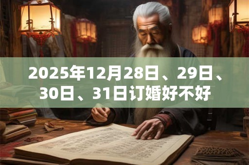 2025年12月28日、29日、30日、31日订婚好不好 2025年12月28日、29日、30日、31日订婚好不好