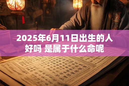 2025年6月11日出生的人好吗 是属于什么命呢 2025年6月11日出生的人好吗 是属于什么命呢