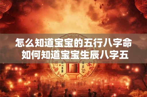 怎么知道宝宝的五行八字命 如何知道宝宝生辰八字五行缺什么 怎么知道宝宝的五行八字命 如何知道宝宝生辰八字五行缺什么