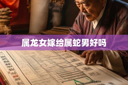 属龙女嫁给属蛇男好吗 属龙女嫁给属蛇男好吗