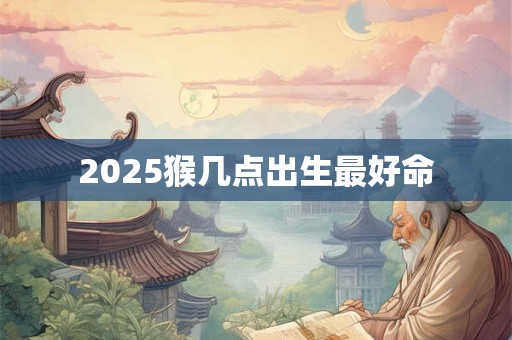 2025猴几点出生最好命 2025猴几点出生最好命