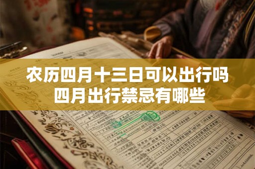 农历四月十三日可以出行吗 四月出行禁忌有哪些 农历四月十三日可以出行吗 四月出行禁忌有哪些