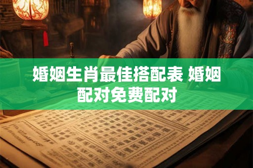 婚姻生肖最佳搭配表 婚姻配对免费配对 婚姻生肖最佳搭配表 婚姻配对免费配对