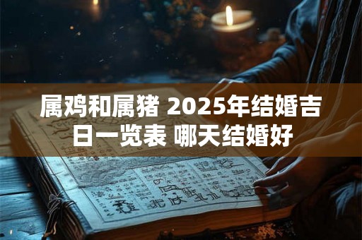 属鸡和属猪 2025年结婚吉日一览表 哪天结婚好 属鸡和属猪 2025年结婚吉日一览表 哪天结婚好