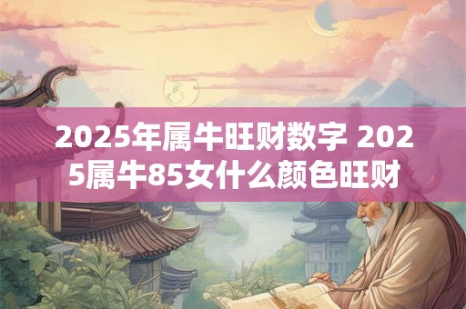 2025年属牛旺财数字 2025属牛85女什么颜色旺财 2025年属牛旺财数字 2025属牛85女什么颜色旺财