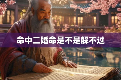 命中二婚命是不是躲不过 命中二婚命是不是躲不过