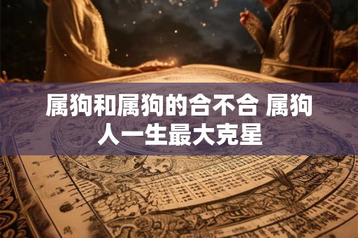 属狗和属狗的合不合 属狗人一生最大克星