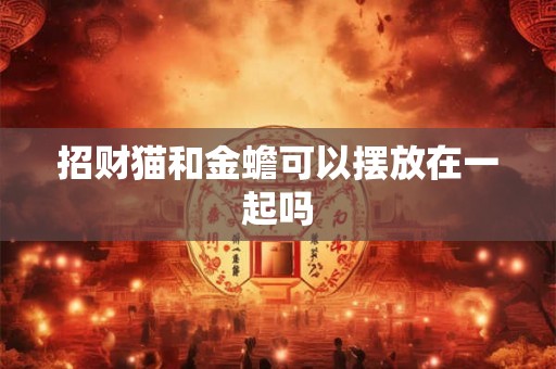 招财猫和金蟾可以摆放在一起吗