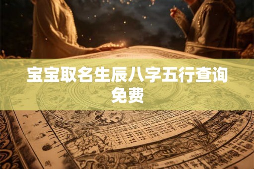 宝宝取名生辰八字五行查询免费 宝宝取名生辰八字五行查询免费