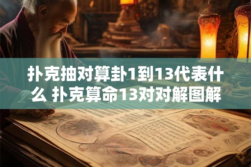 扑克抽对算卦1到13代表什么 扑克算命13对对解图解 扑克抽对算卦1到13代表什么 扑克算命13对对解图解
