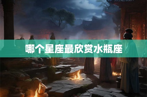 哪个星座最欣赏水瓶座