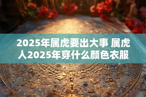 2025年属虎要出大事 属虎人2025年穿什么颜色衣服好 2025年属虎要出大事 属虎人2025年穿什么颜色衣服好
