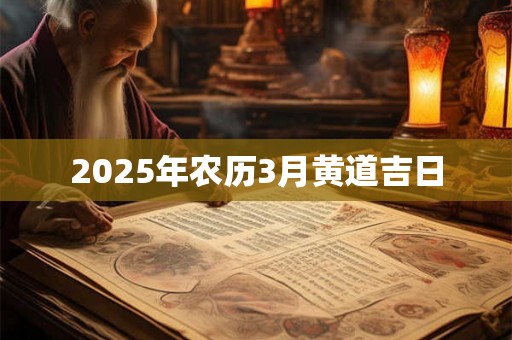 2025年农历3月黄道吉日