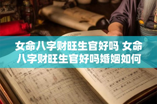 女命八字财旺生官好吗 女命八字财旺生官好吗婚姻如何