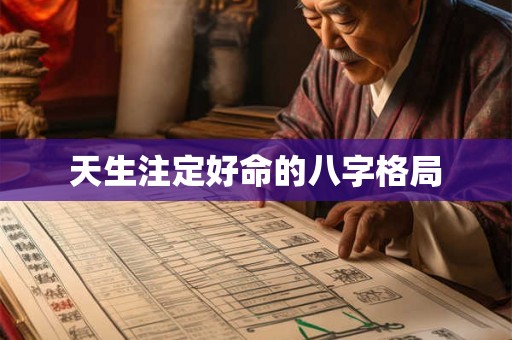 天生注定好命的八字格局 天生注定好命的八字格局