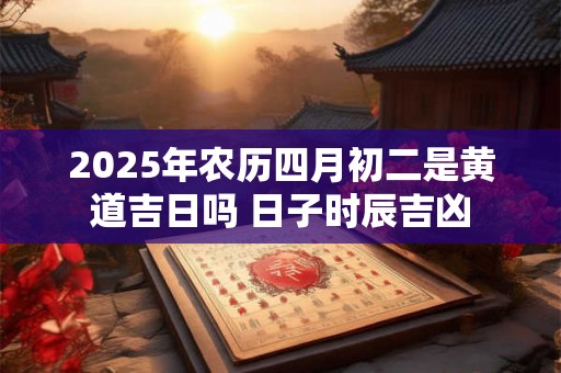2025年农历四月初二是黄道吉日吗 日子时辰吉凶 2025年农历四月初二是黄道吉日吗 日子时辰吉凶