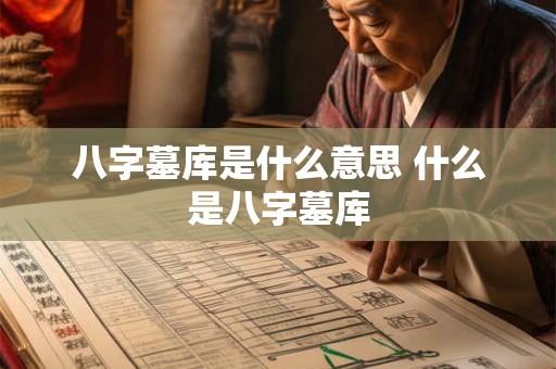 八字墓库是什么意思 什么是八字墓库