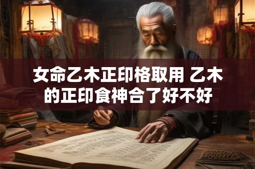 女命乙木正印格取用 乙木的正印食神合了好不好 女命乙木正印格取用 乙木的正印食神合了好不好