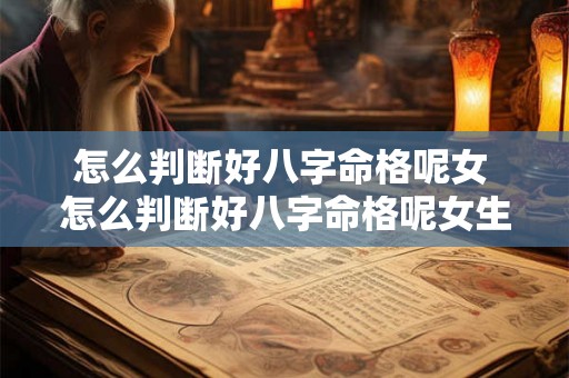 怎么判断好八字命格呢女 怎么判断好八字命格呢女生 怎么判断好八字命格呢女 怎么判断好八字命格呢女生