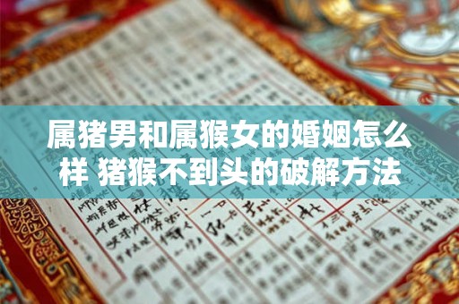 属猪男和属猴女的婚姻怎么样 猪猴不到头的破解方法 属猪男和属猴女的婚姻怎么样 猪猴不到头的破解方法